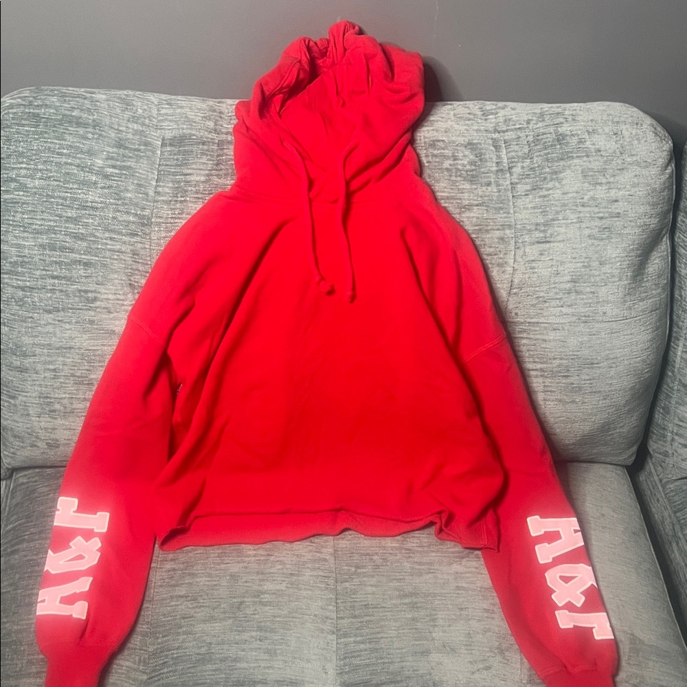 Abercrombie & Fitch Red Cowl Neck Sweater